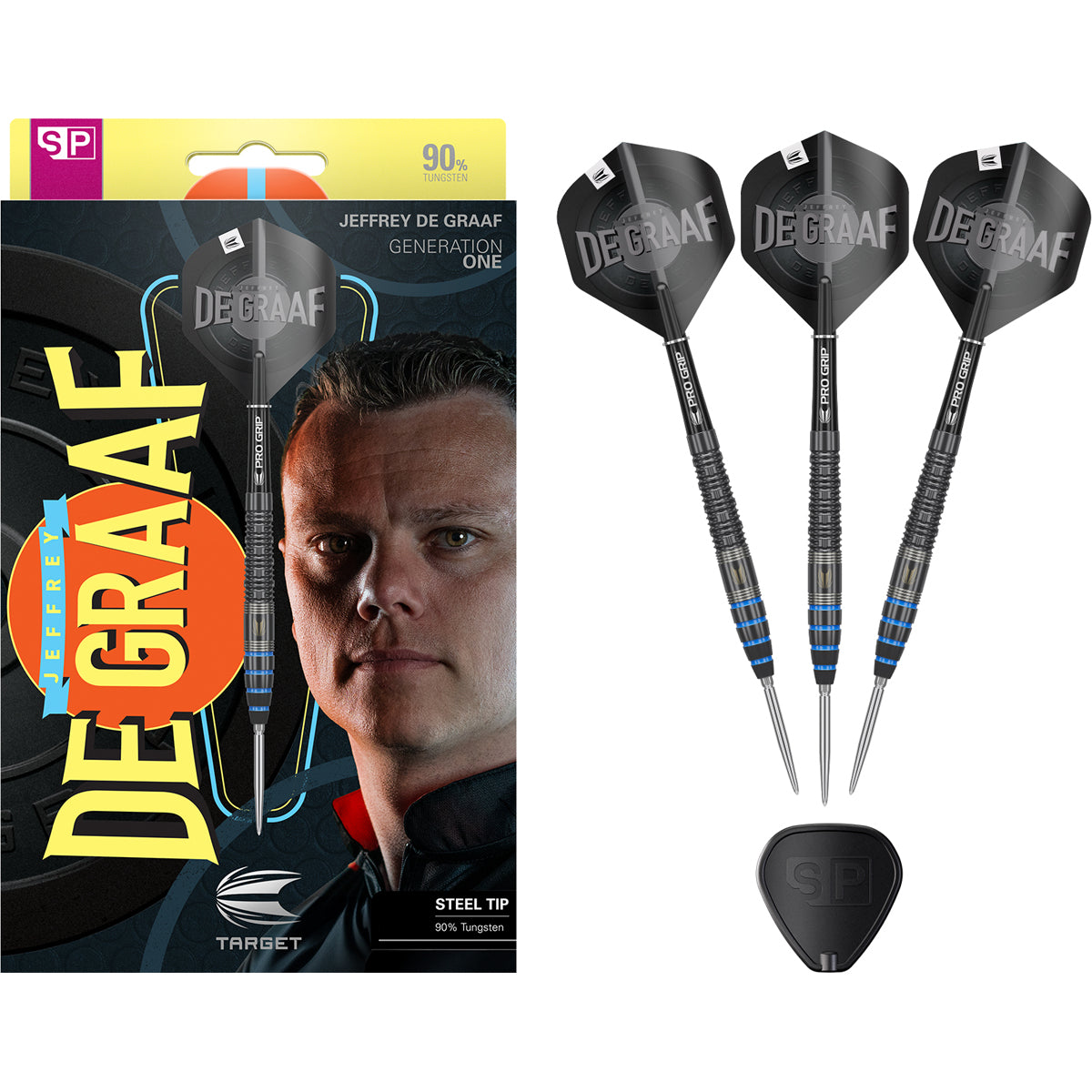 Target Darts Jeffrey De Graaf SP 90% Tungsten Steel Tip Darts