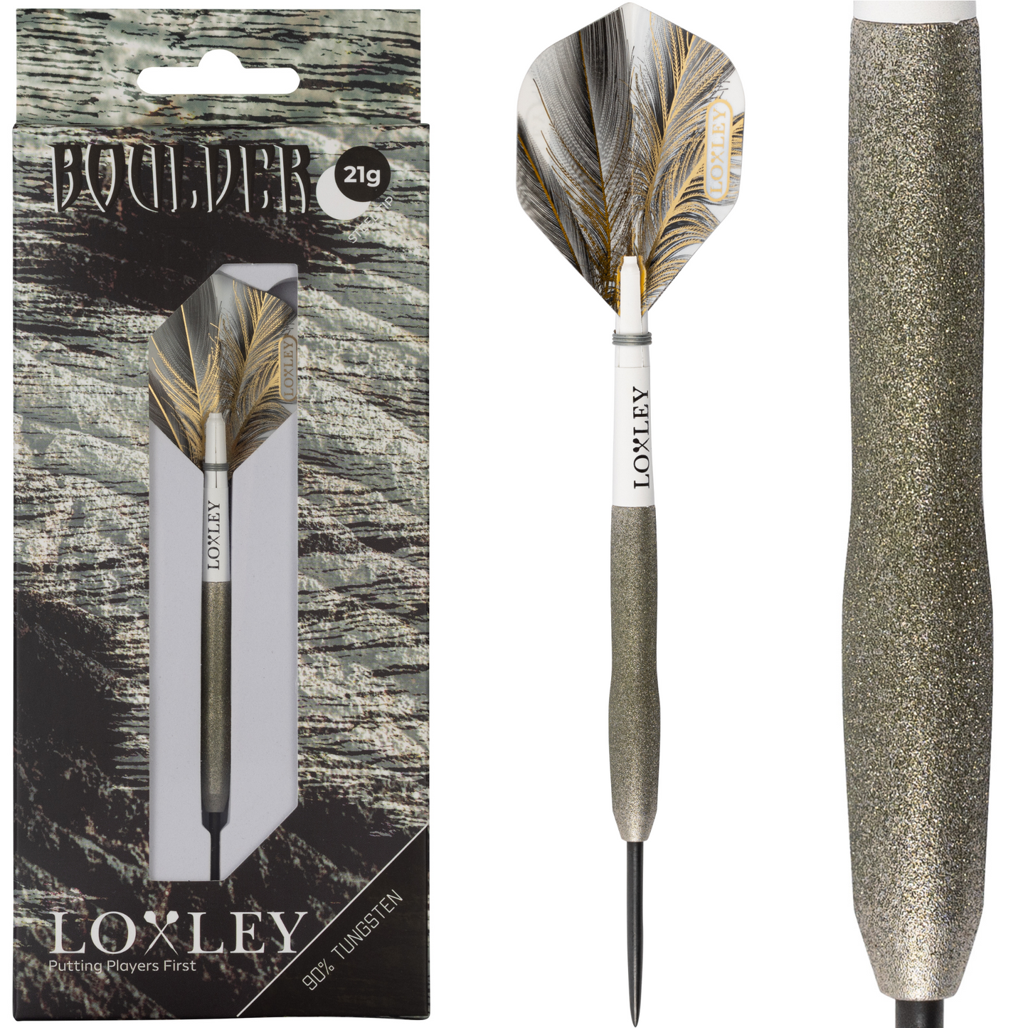 Loxley Boulder 90% Tungsten Steel Tip Darts