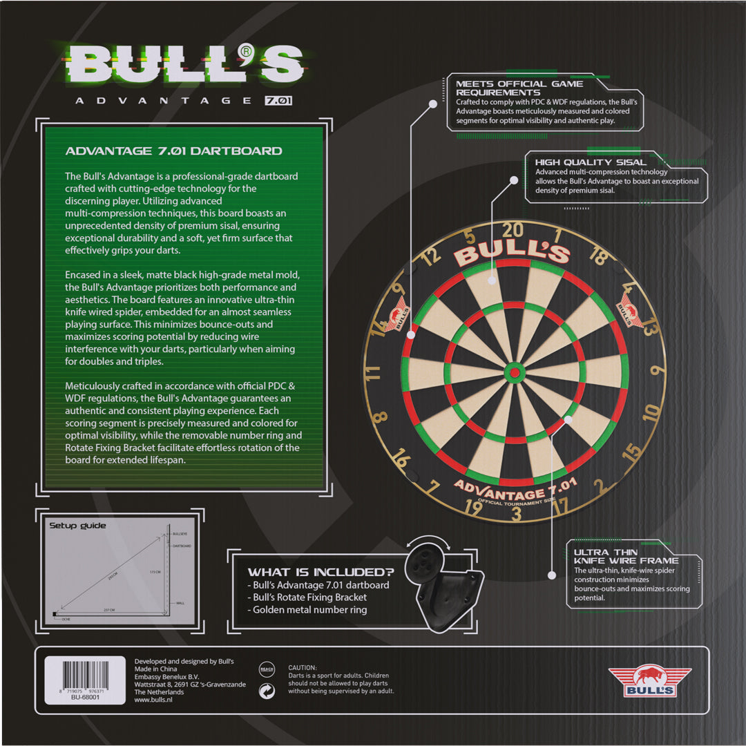 Bull's NL Advantage 7.01 Professional Dartboard