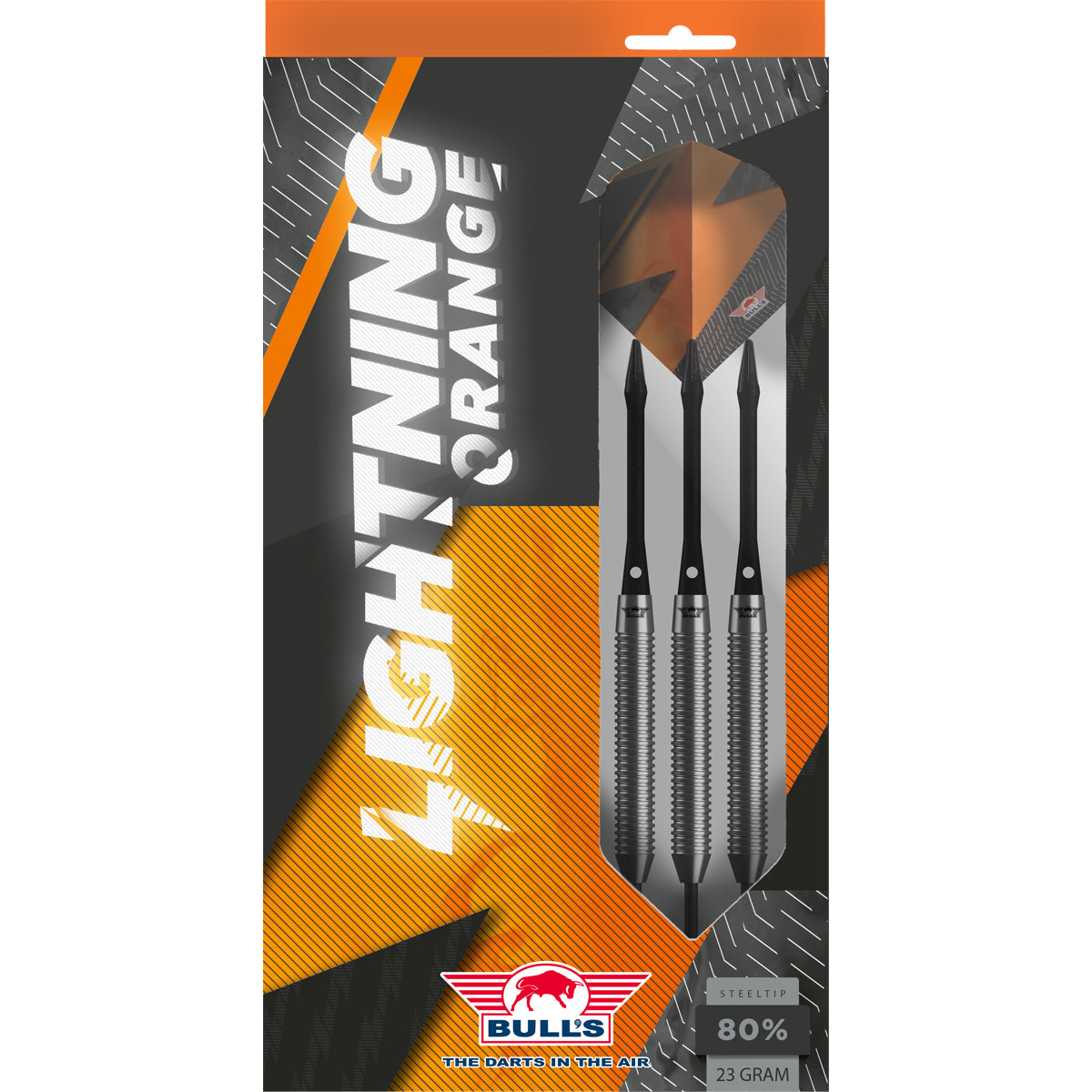 Bull's NL Lightning Orange 80% Tungsten Steel Tip Darts