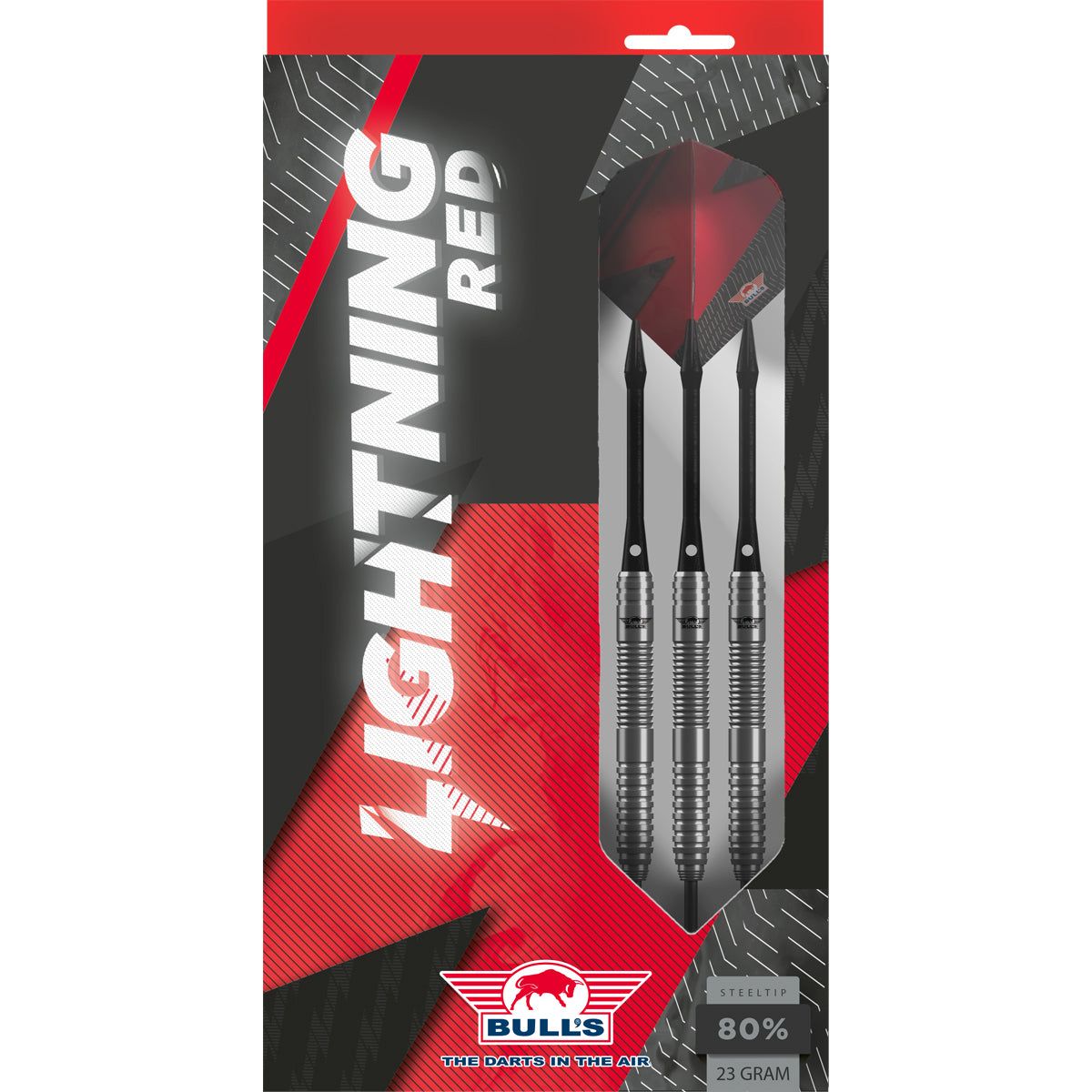 Bull's NL Lightning Red 80% Tungsten Steel Tip Darts