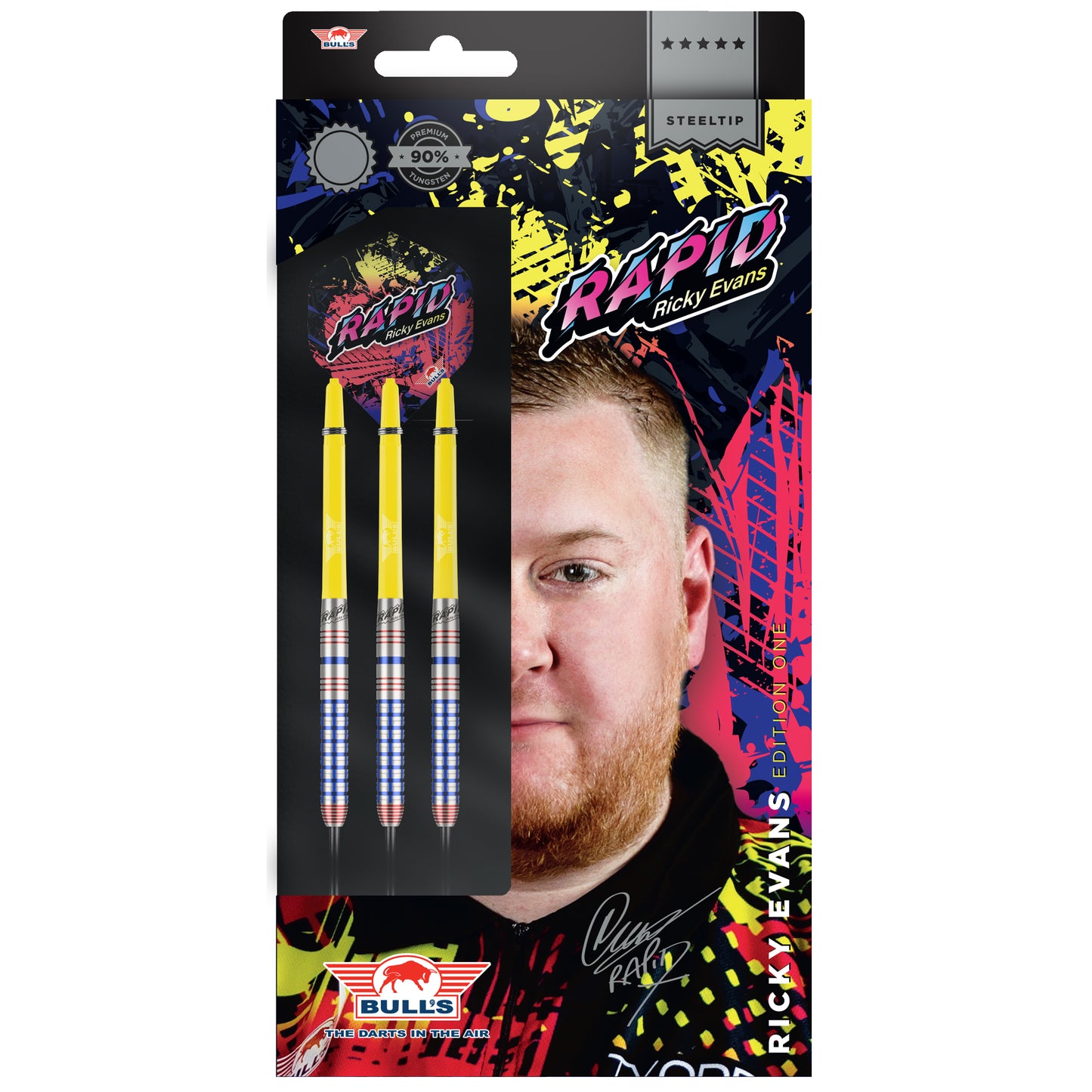Bull's NL Ricky Evans 90% Tungsten Steel Tip Darts