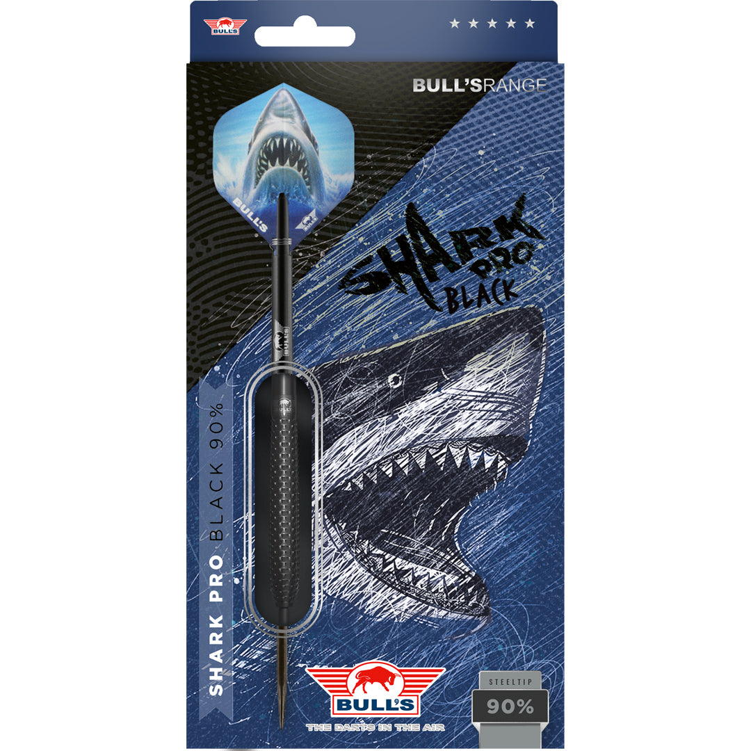 Bull's NL Shark Pro Black 90% Tungsten Steel Tip Darts