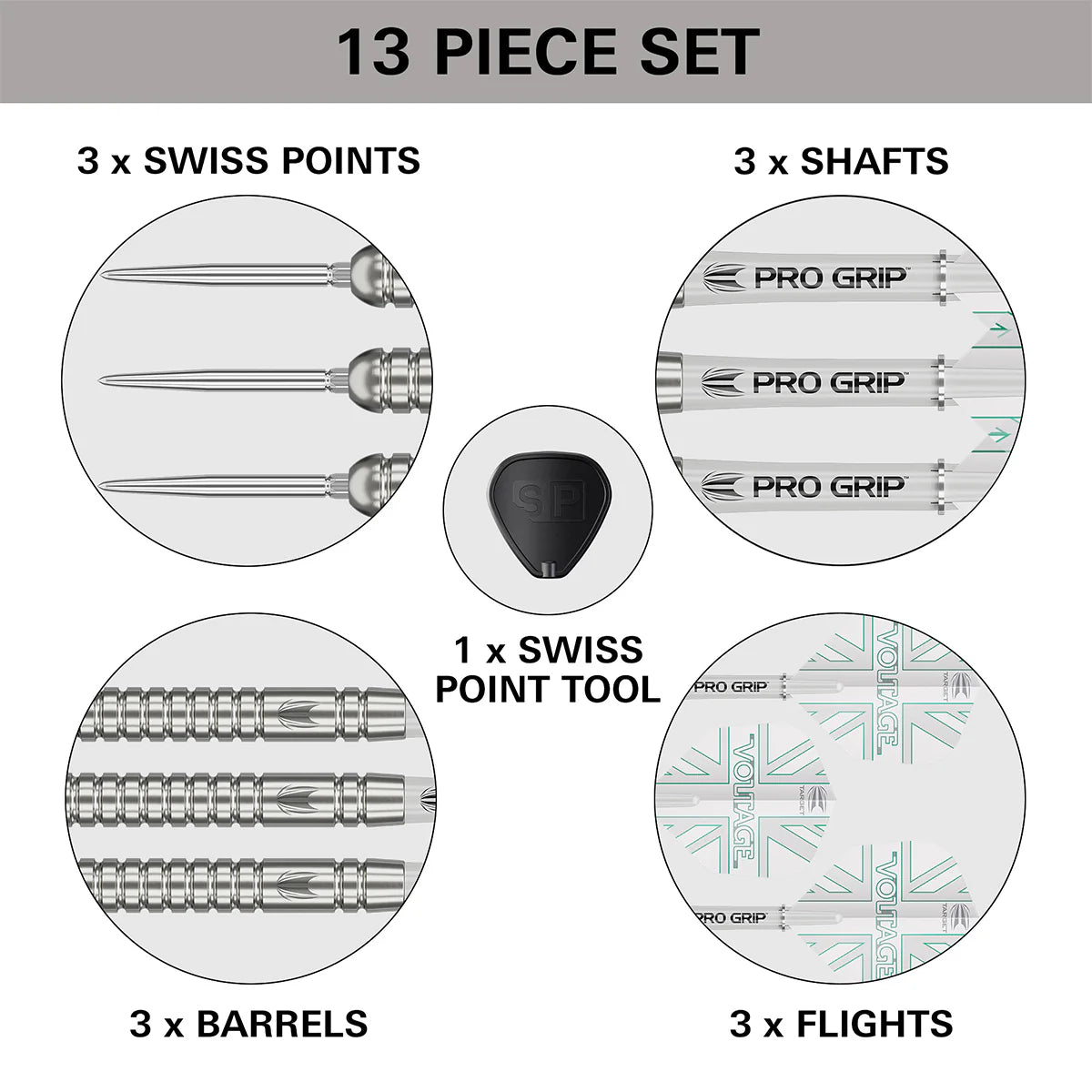Target Darts Rob Cross Voltage Gen 1 SP 90% Tungsten Steel Tip Darts