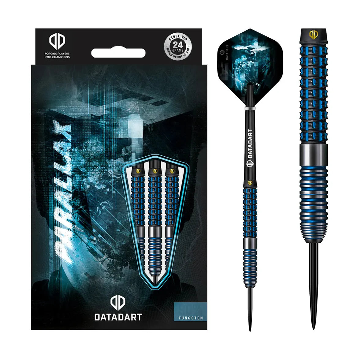 DataDart Parallax 90% Tungsten Steel Tip Darts