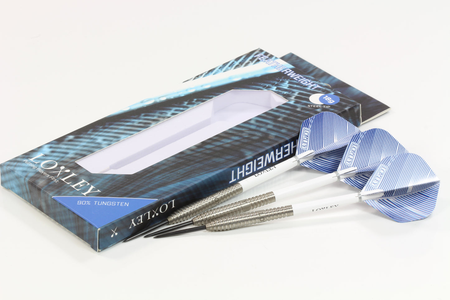 Loxley Featherweight Blue 90% Tungsten Steel Tip Darts