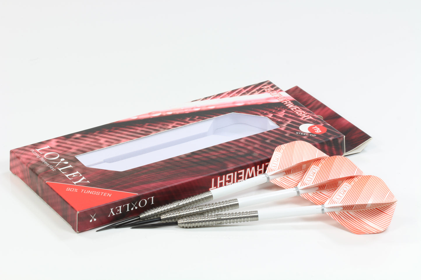 Loxley Featherweight Red 90% Tungsten Steel Tip Darts