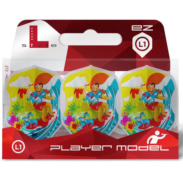 L-Style L1EZ Wayne Mardle V1 Type A Clear White Dart Flights