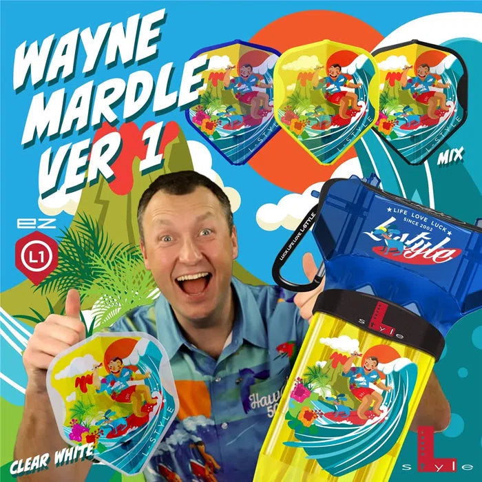 L-Style L1EZ Wayne Mardle V1 Type A Clear White Dart Flights