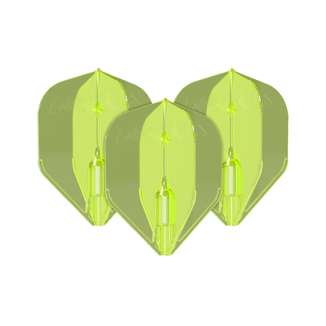 L-Style L3EZ (No6) FANTOM Small Standard Flights - Neon Yellow