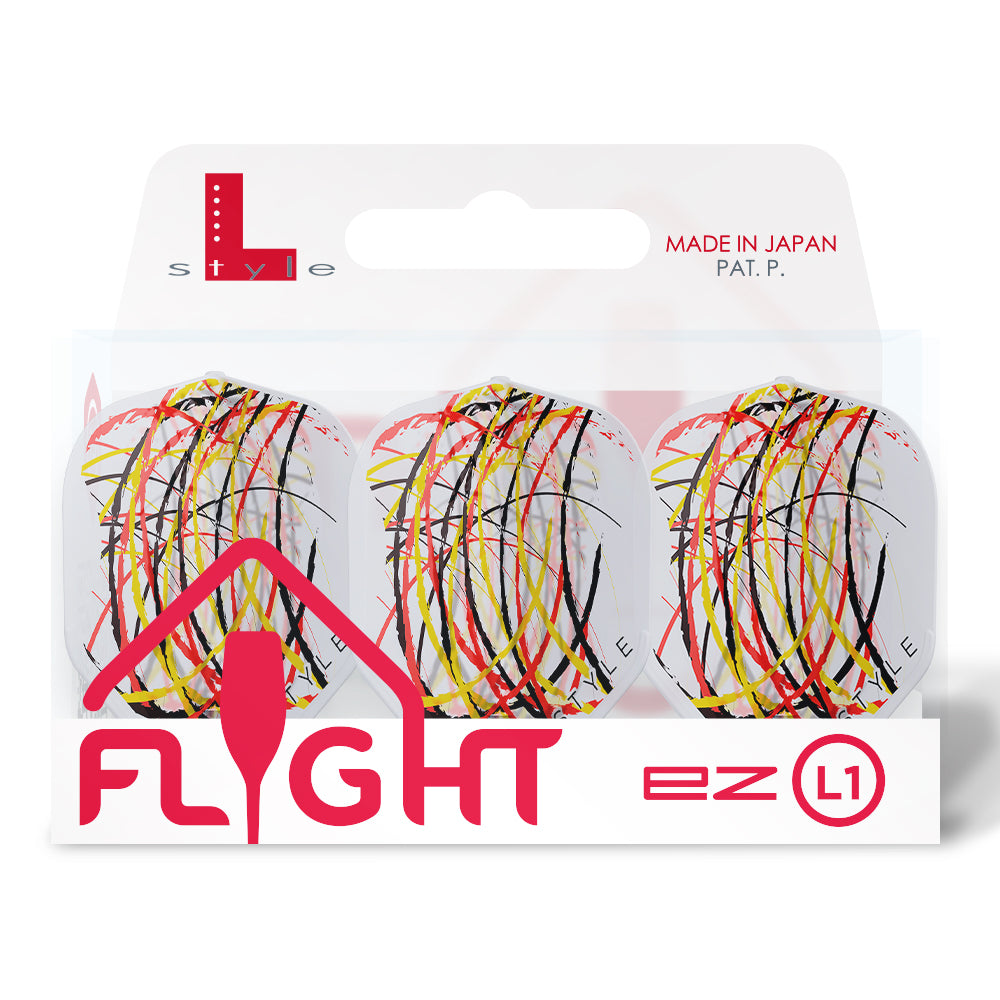 L-Style L1EZ (No2) RYB Series Standard Flights - Type B Clear White