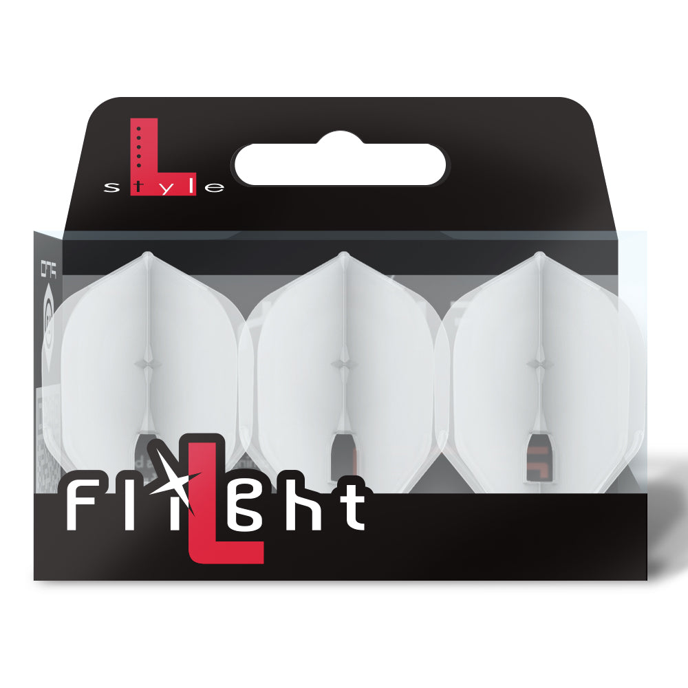 L-Style L1Pro (No2) Standard Flights - Clear White