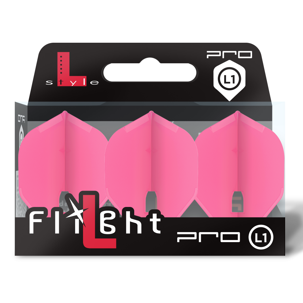 L-Style L1Pro (No2) Standard Flights - Hot Pink