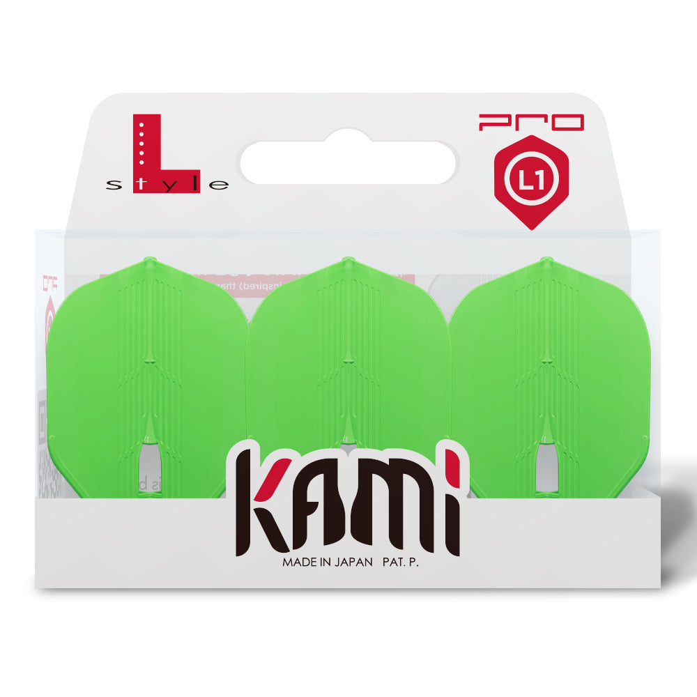 L-Style L1 PRO KAMI (No2) Standard Flights - Neon Green
