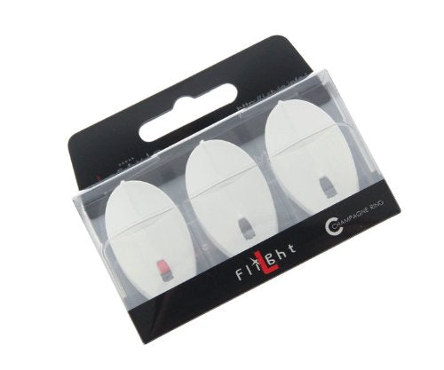L-Style L2 Pro Teardrop/Pear Shape Flights - White