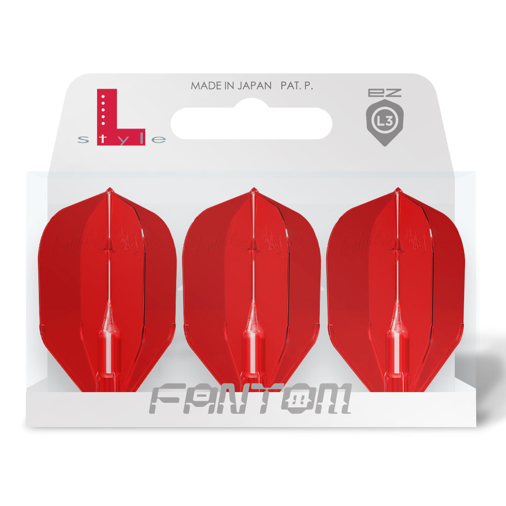L-Style L3EZ (No6) FANTOM Small Standard Flights - Red