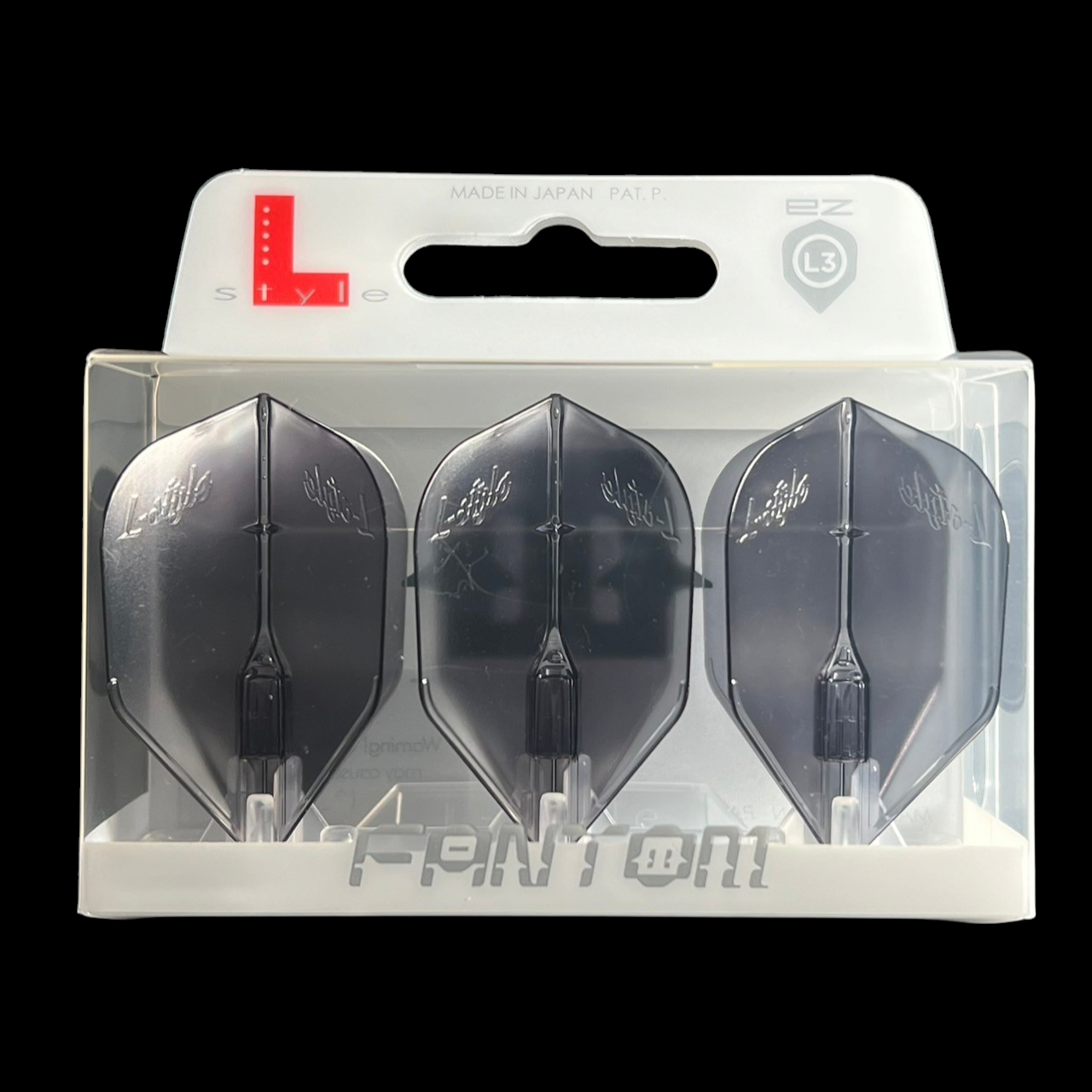 L-Style L3EZ (No6) FANTOM Small Standard Flights - Clear Black