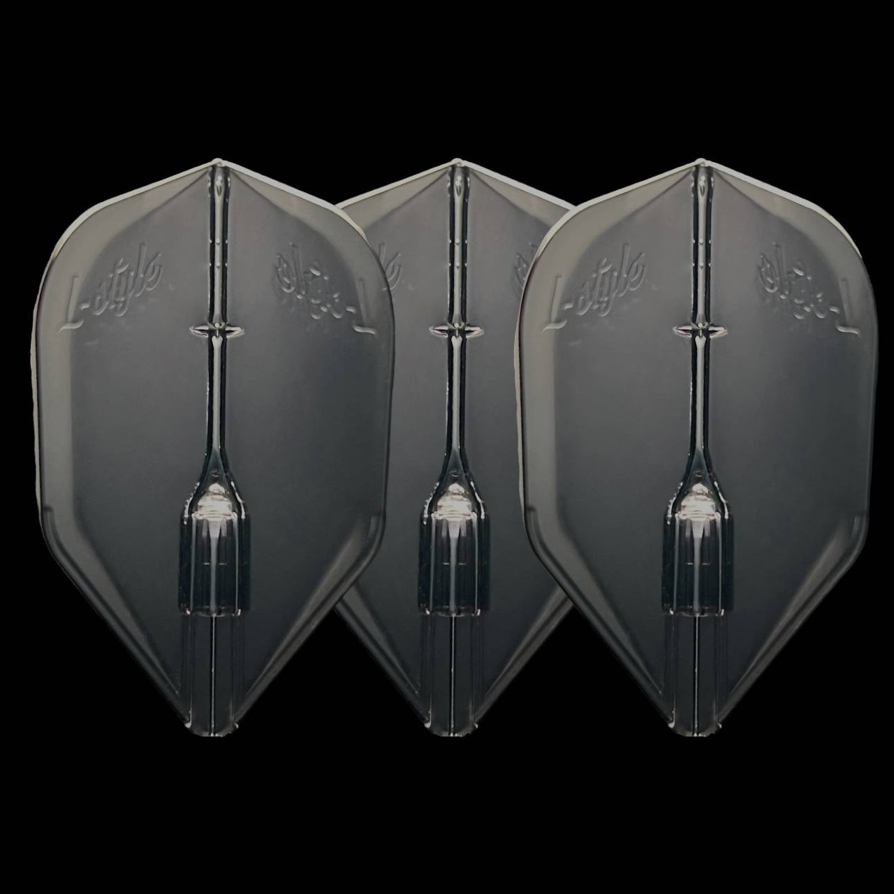 L-Style L3EZ (No6) FANTOM Small Standard Flights - Clear Black