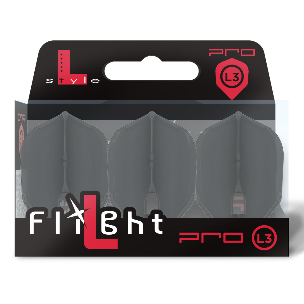 L-Style L3Pro (No6) Small Standard Flights - Clear Black
