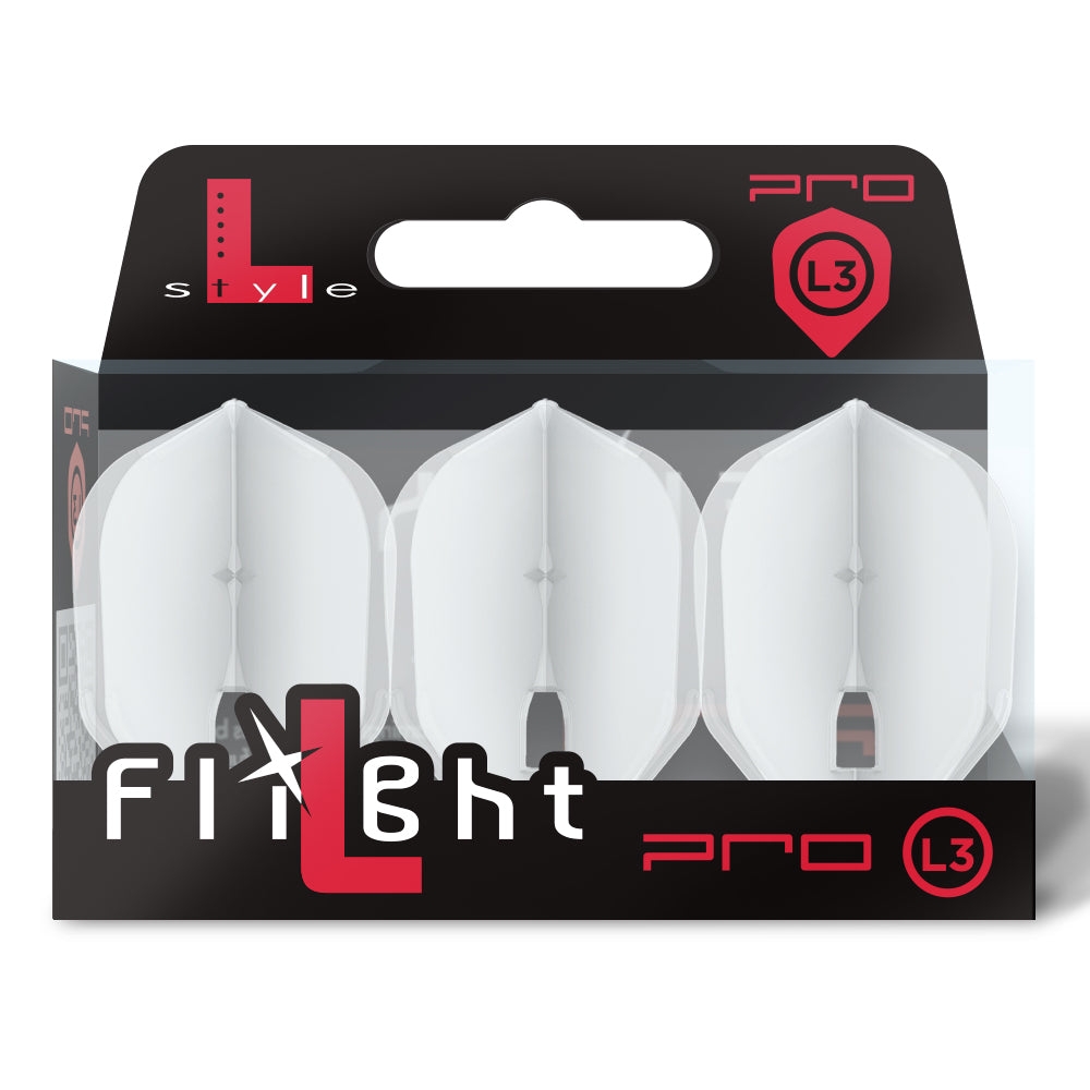 L-Style L3Pro (No6) Small Standard Flights - Clear White