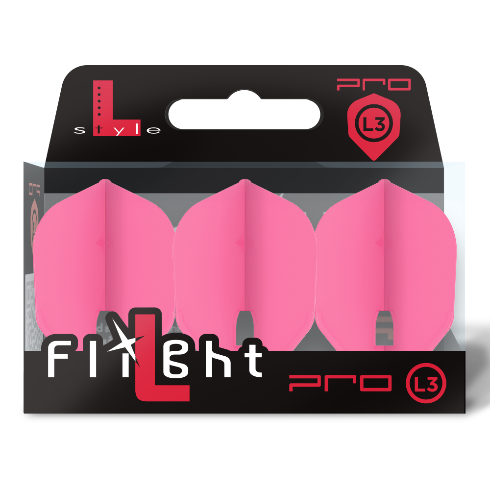 L-Style L3Pro (No6) Small Standard Flights - Hot Pink