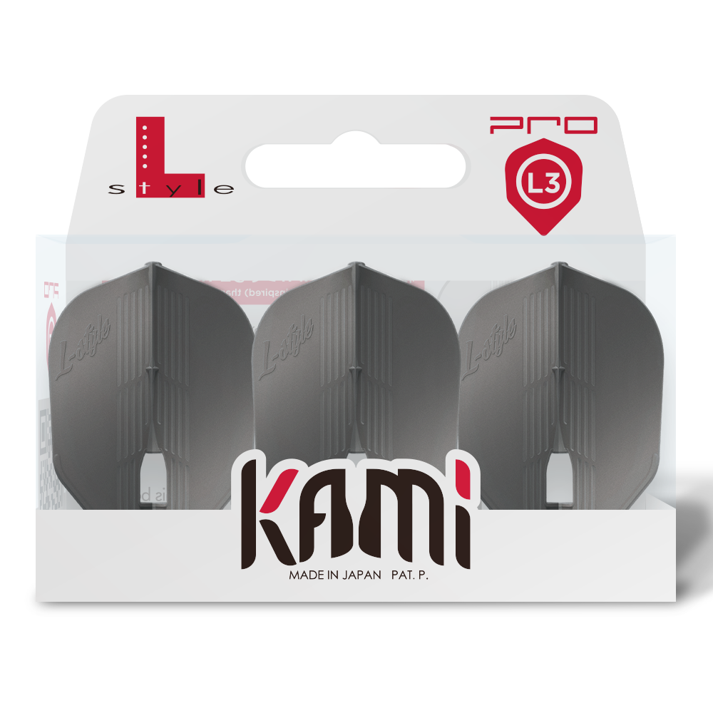 L-Style L3 PRO KAMI (No6) Small Standard Flights -Grey Metallic