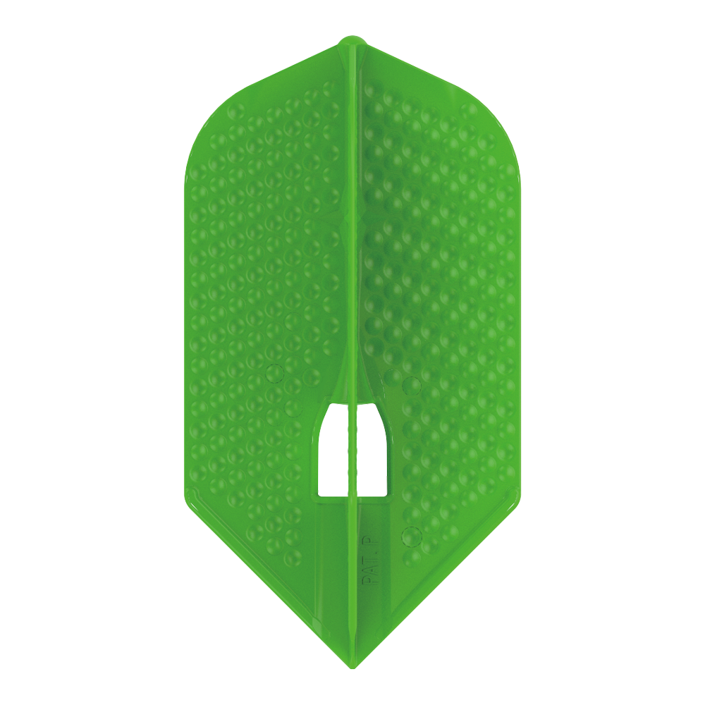 L-Style L-Flight PRO Dimple L6 (Slim) Shape Flights - Lime Green