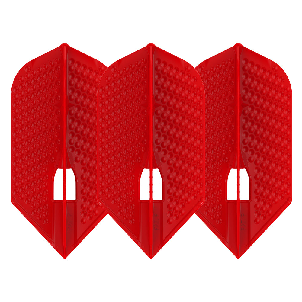 L-Style L-Flight PRO Dimple L6 (Slim) Shape Flights - Red