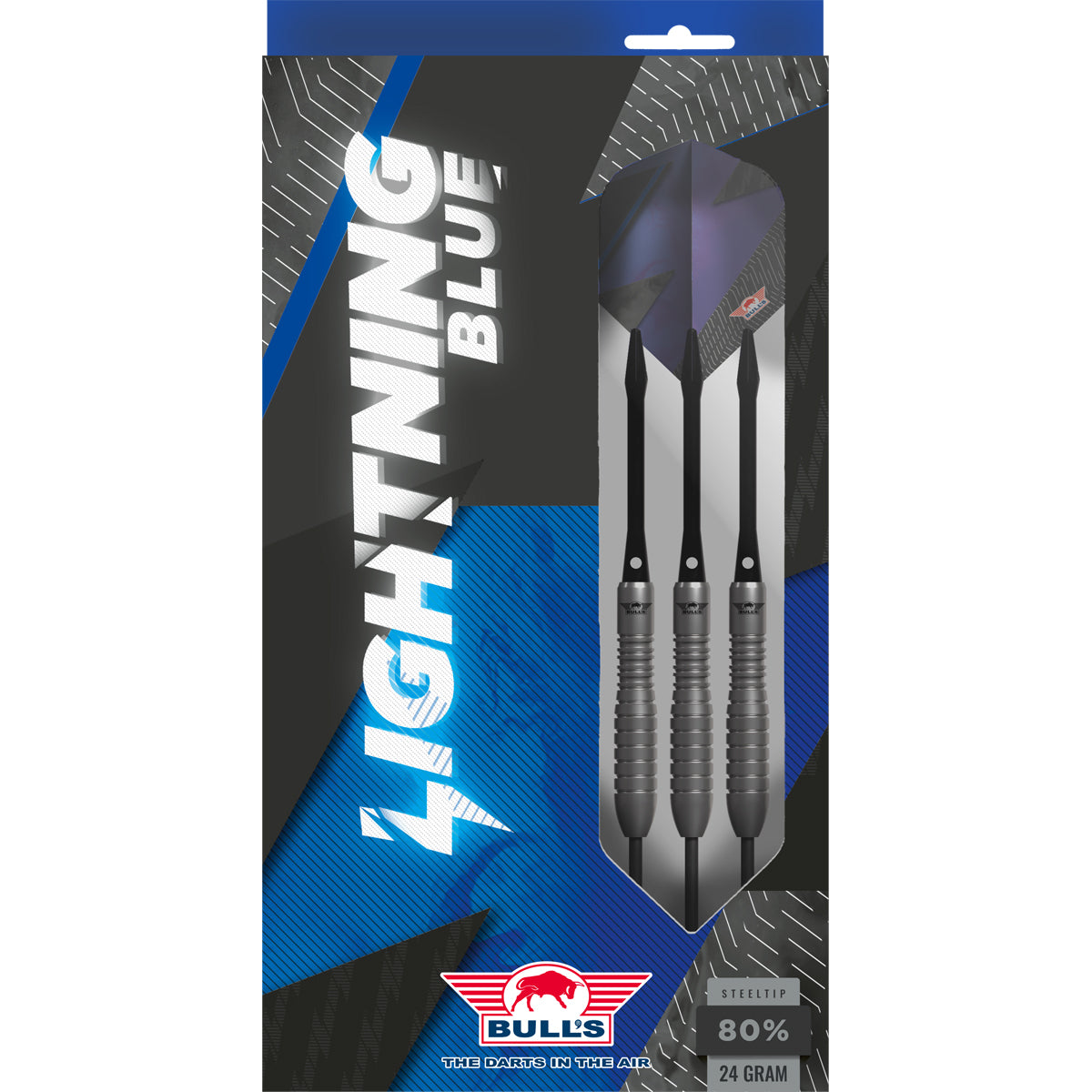 Bull's NL Lightning Blue 80% Tungsten Steel Tip Darts