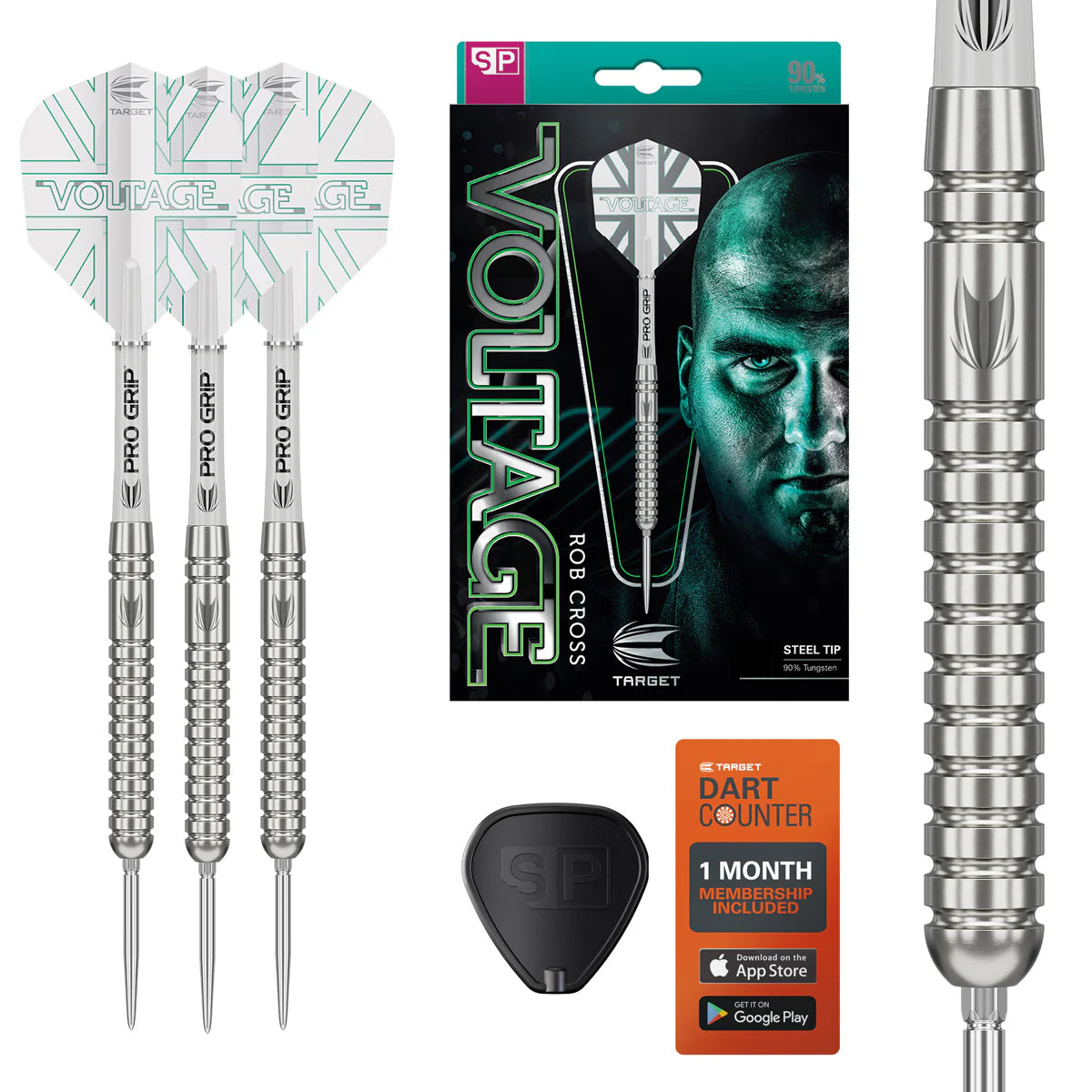 Target Darts Rob Cross Voltage Gen 1 SP 90% Tungsten Steel Tip Darts