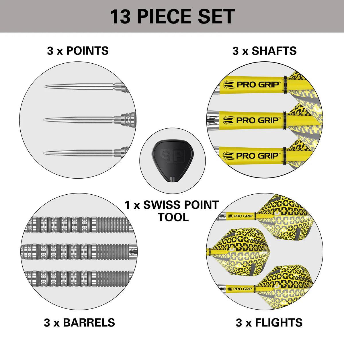 Target Darts Bolide 01 90% Tungsten SP Steel Tip Darts