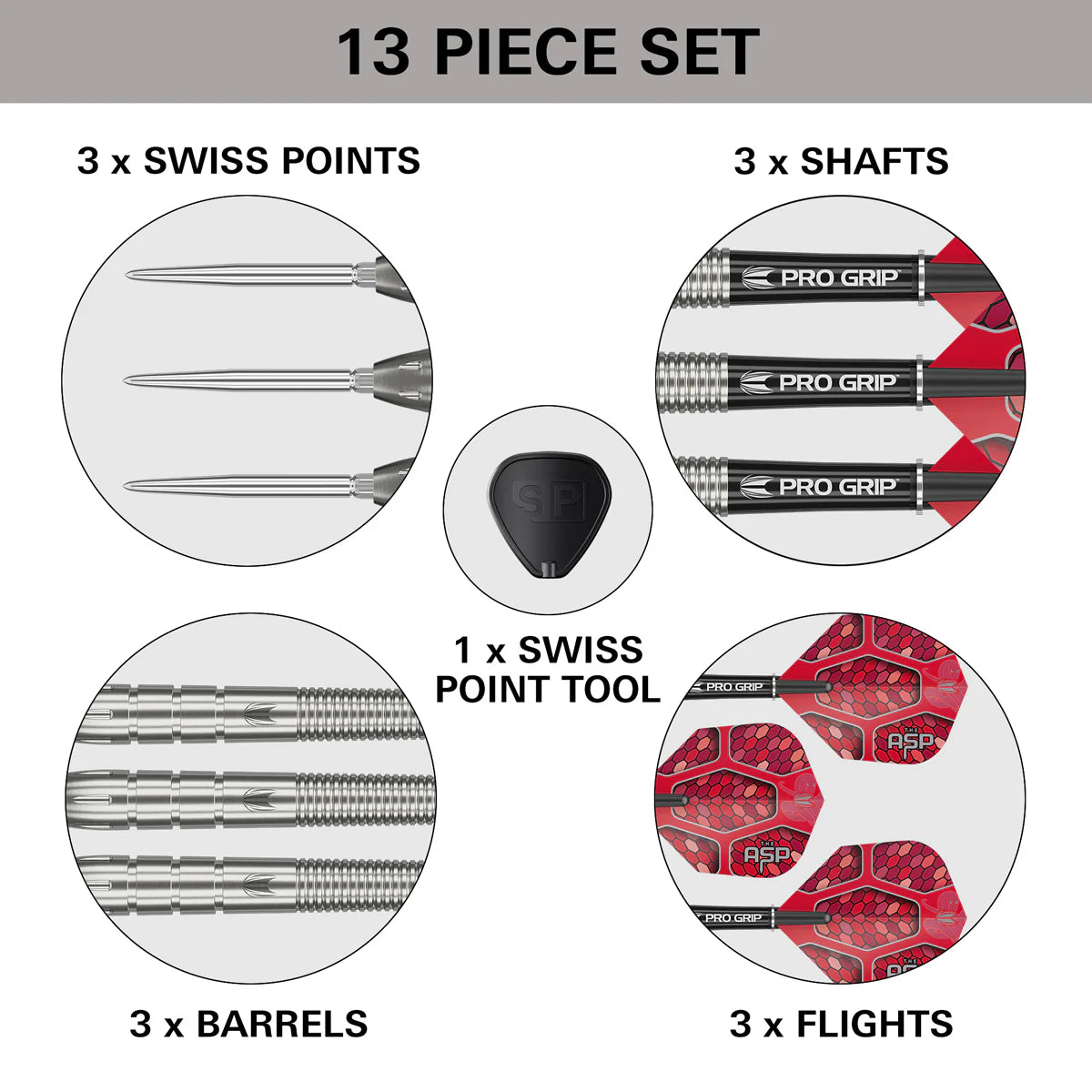 Target Darts Nathan Aspinall Gen 1 90% Tungsten SP Steel Tip Darts