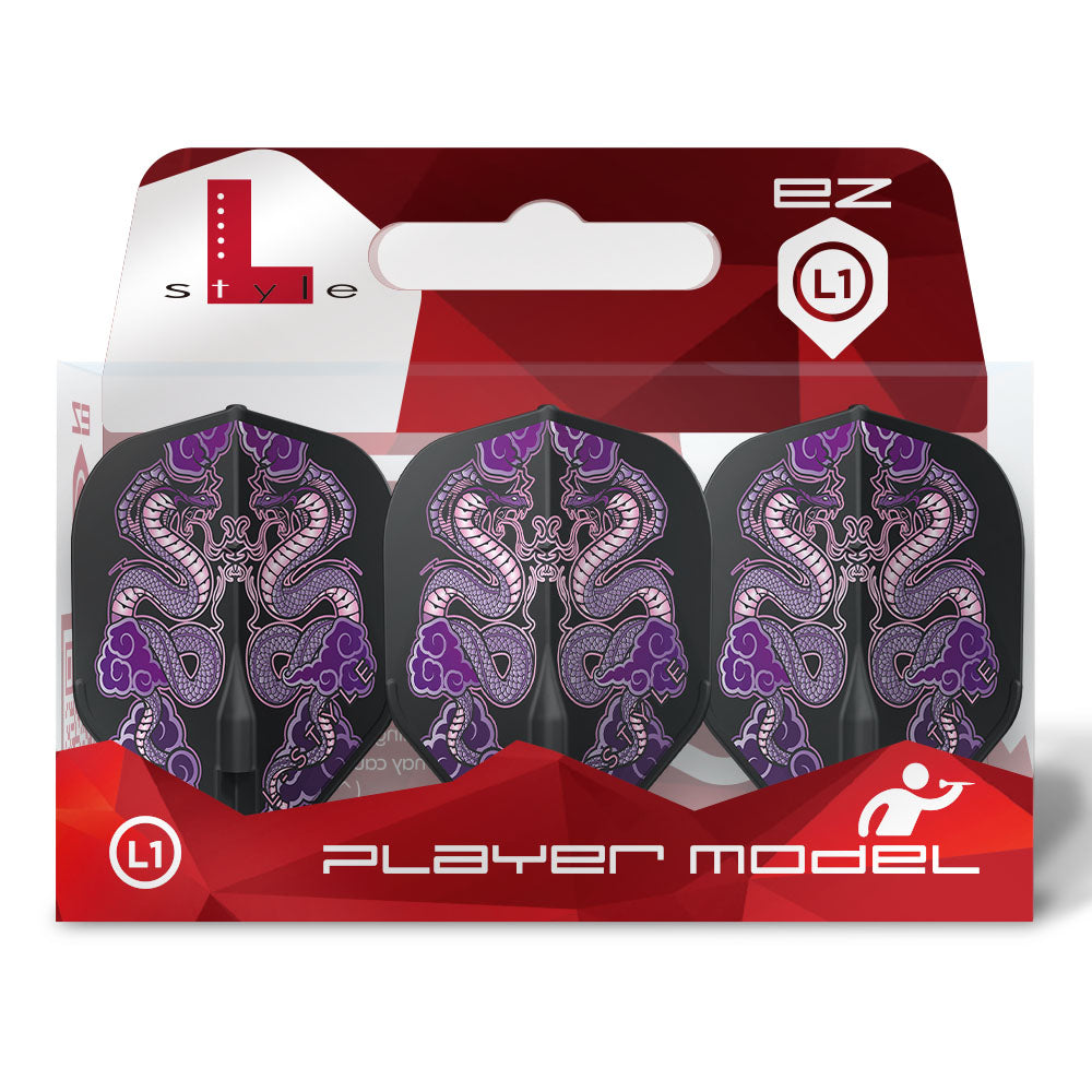 L-Style L1EZ (No2) Jelle Klaasen v7 Standard Flights - Black