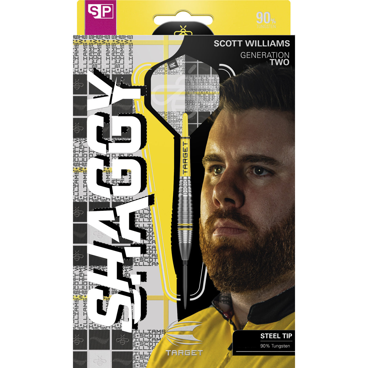 Target Darts Scott Williams G2 90% Tungsten SP Steel Tip Dart