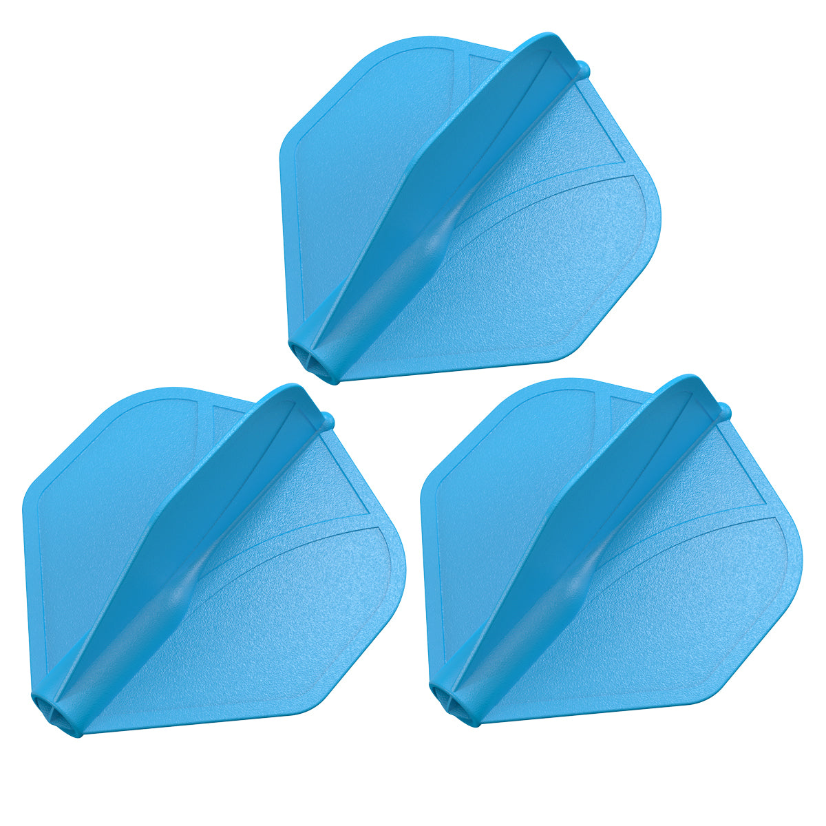 Shot Airfoil Molded Flight Set - Blue Standard