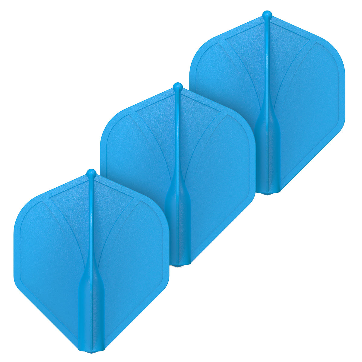 Shot Airfoil Molded Flight Set - Blue Standard