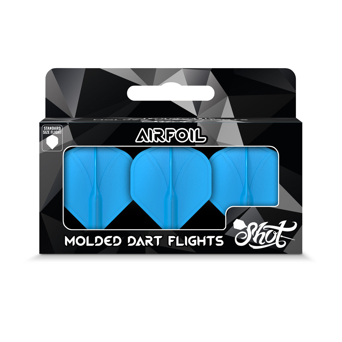 Shot Airfoil Molded Flight Set - Blue Standard
