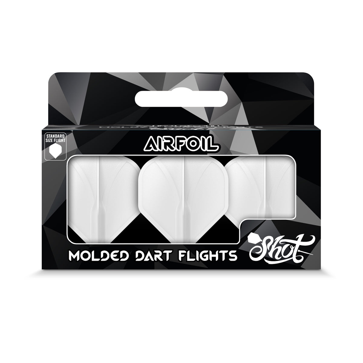 Shot Airfoil Molded Flight Set - Clear Standard
