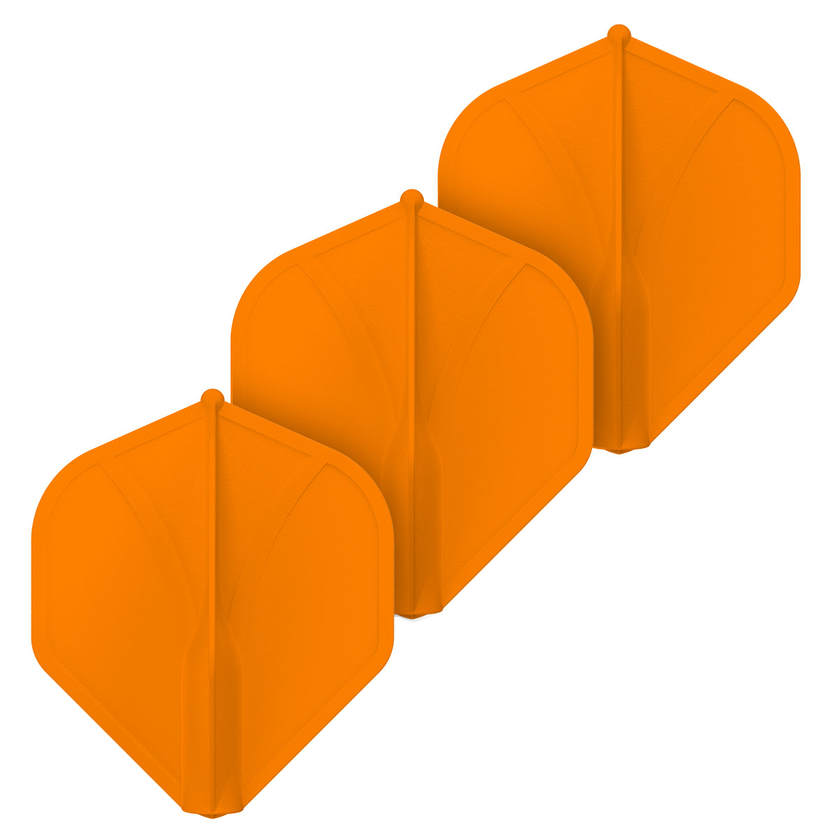 Shot Airfoil Molded Flight Set - Orange Standard