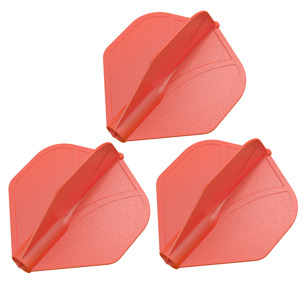 Shot Airfoil Molded Flight Set - Red Standard