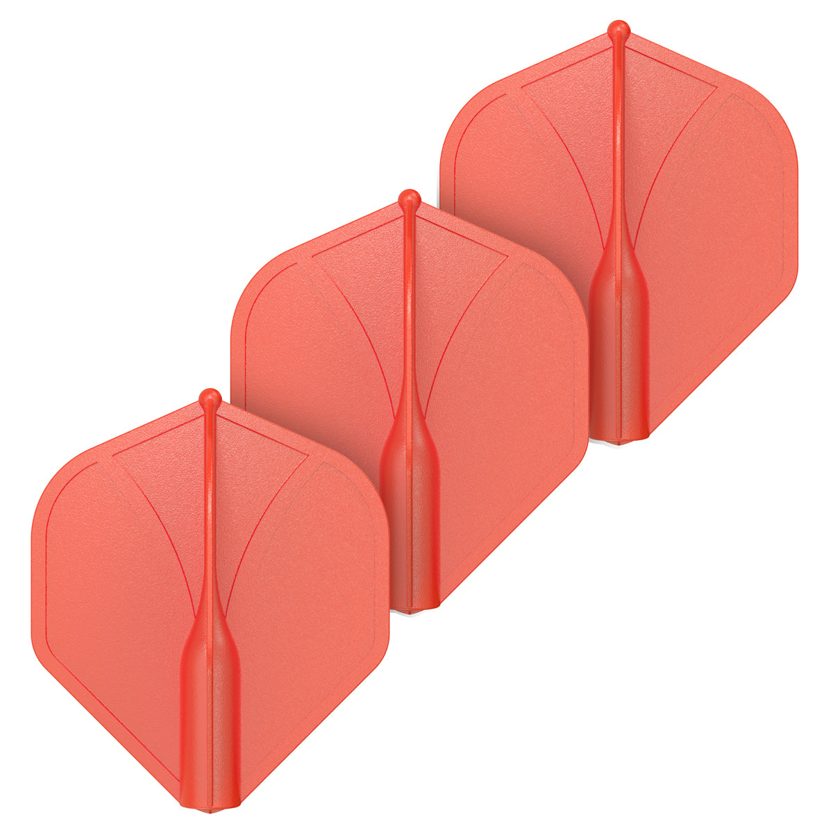 Shot Airfoil Molded Flight Set - Red Standard