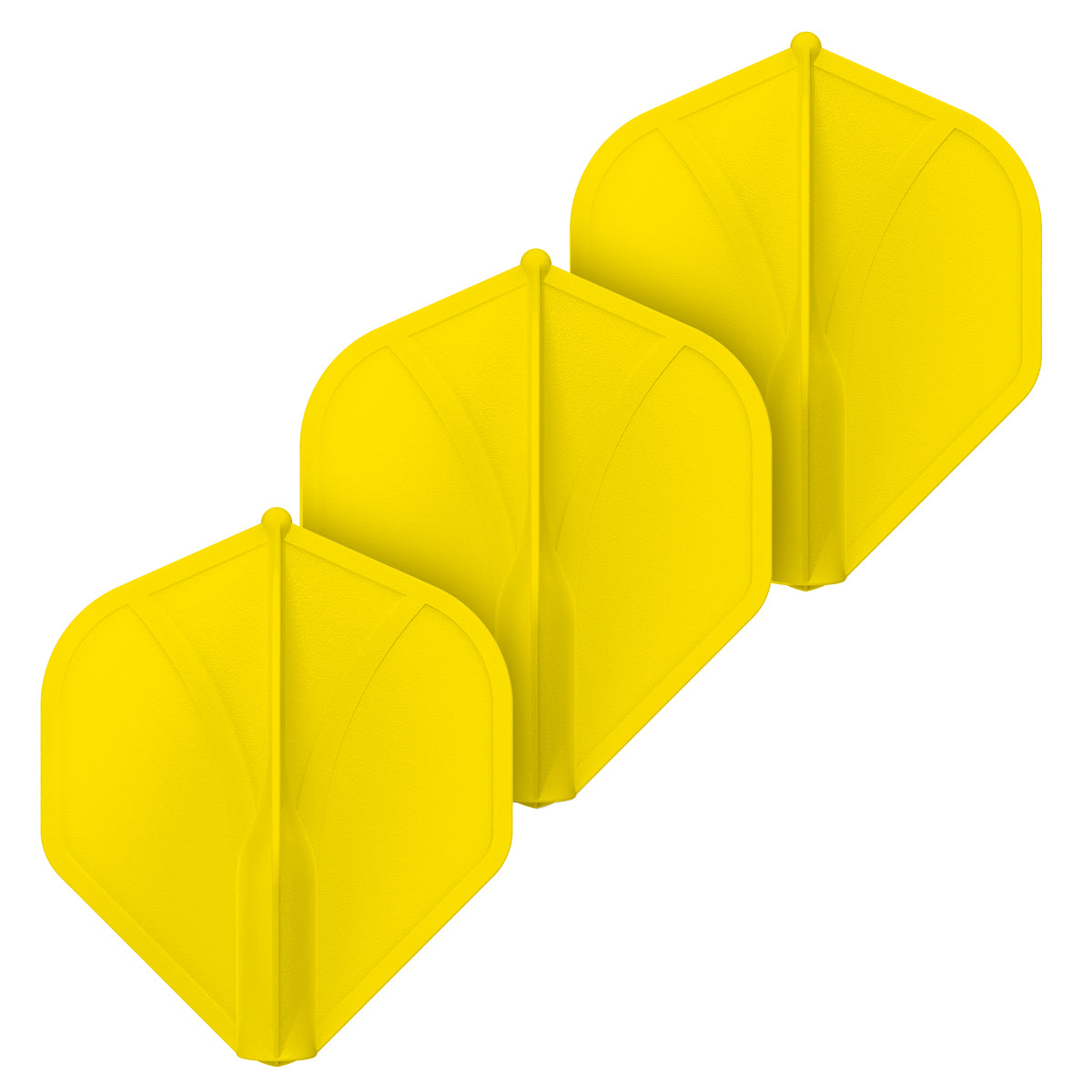 Shot Airfoil Molded Flight Set - Yellow Standard