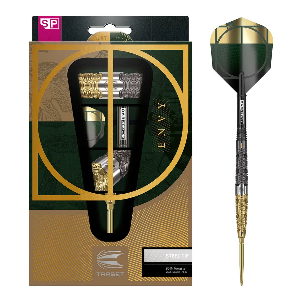 Target Darts Cult Envy 01 90% Tungsten SP Steel Tip Darts
