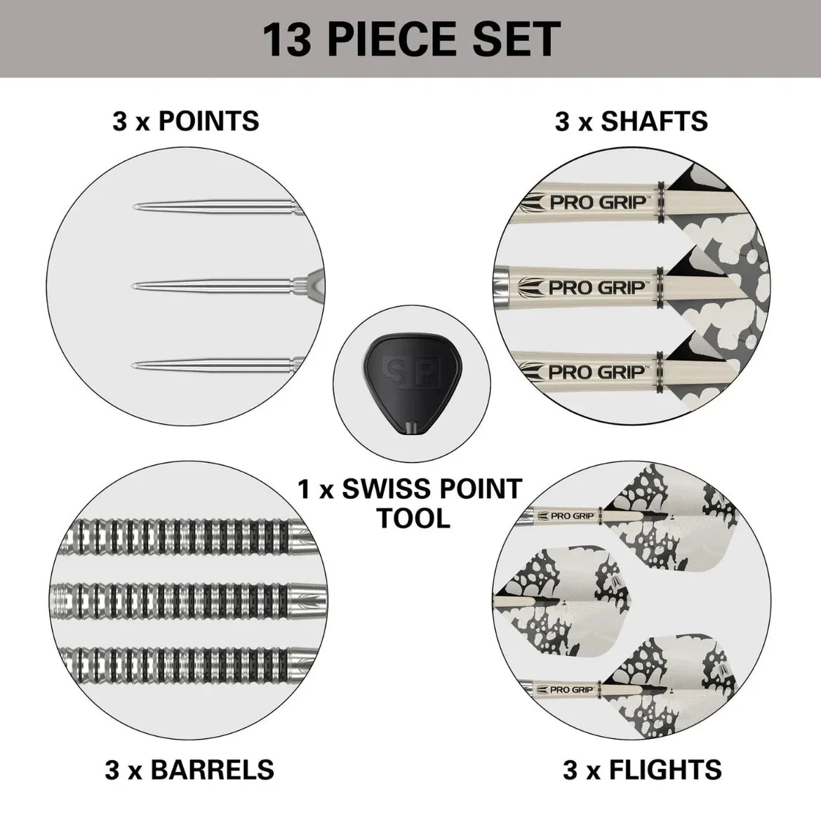 Target Darts Exo 01 90% Tungsten SP Steel Tip Darts