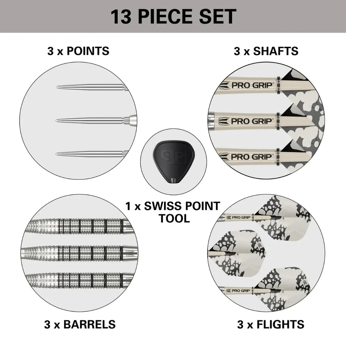 Target Darts Exo 02 90% Tungsten SP Steel Tip Darts