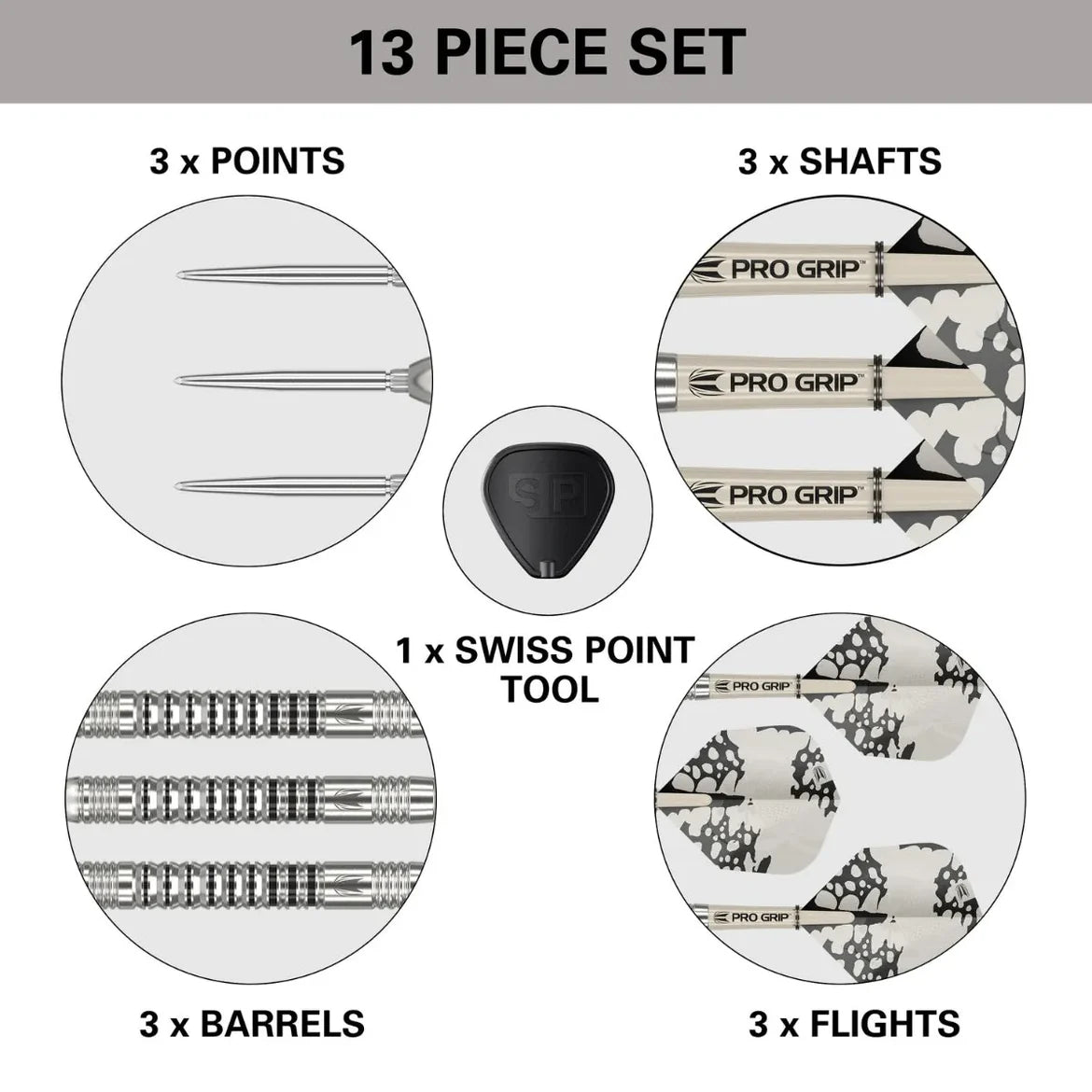 Target Darts Exo 03 90% Tungsten SP Steel Tip Darts