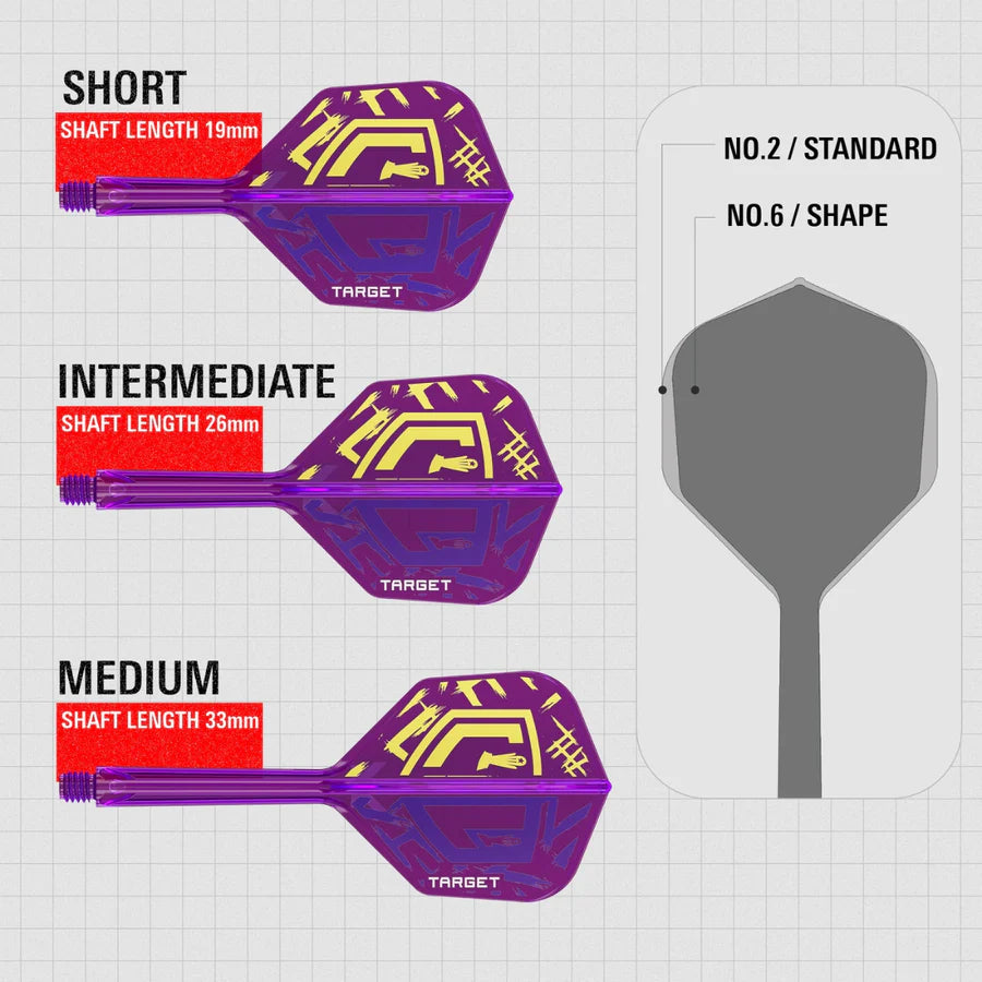 Target Darts Luke Littler World Champion K-Flex Flight System - No6
