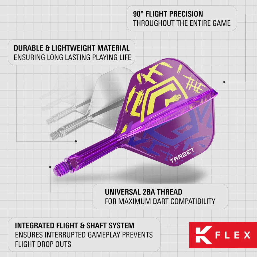 Target Darts Luke Littler World Champion K-Flex Flight System - No2