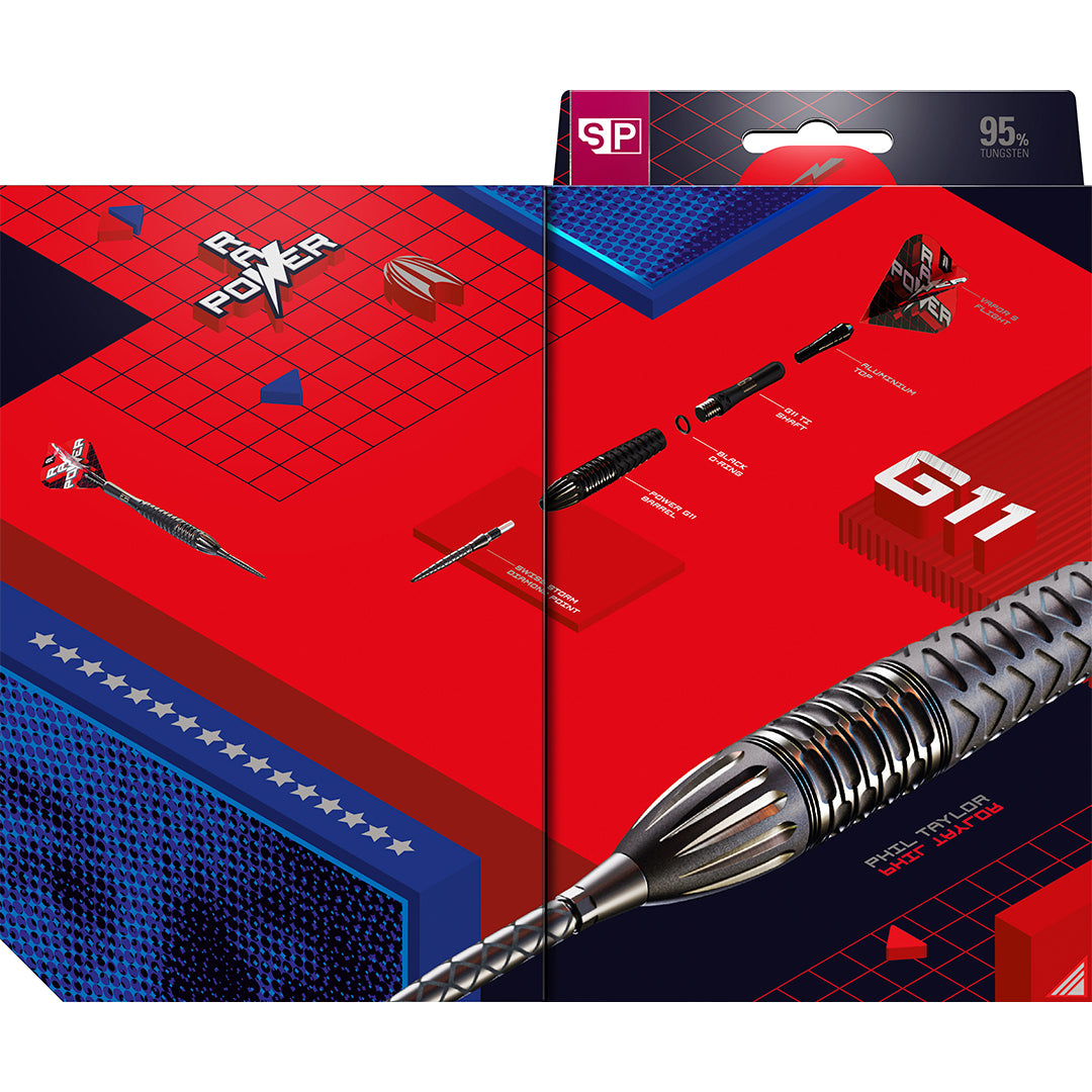 Target Darts Phil Taylor Raw Power 9Five Gen 11 SP 95% Tungsten Steel Tip Darts