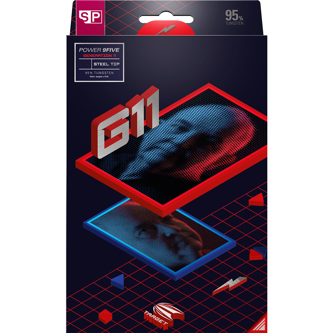 Target Darts Phil Taylor Raw Power 9Five Gen 11 SP 95% Tungsten Steel Tip Darts